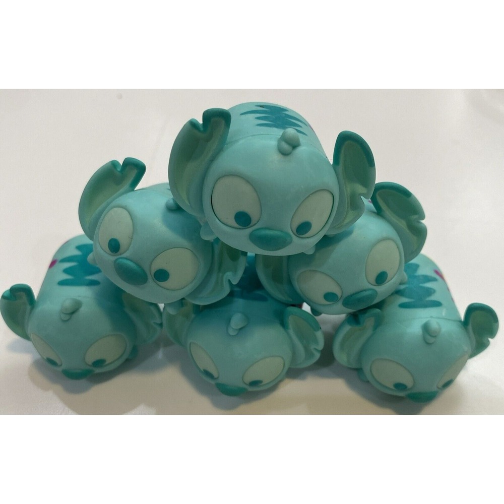 Disney Tsum Tsum Stitch Splatter Paint 2" Large Blue New Vinyl Figure 2016 S4